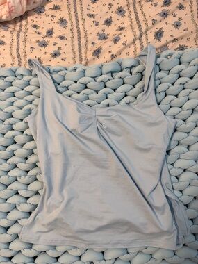 SHEIN Light Blue Scoop Neck Camisole